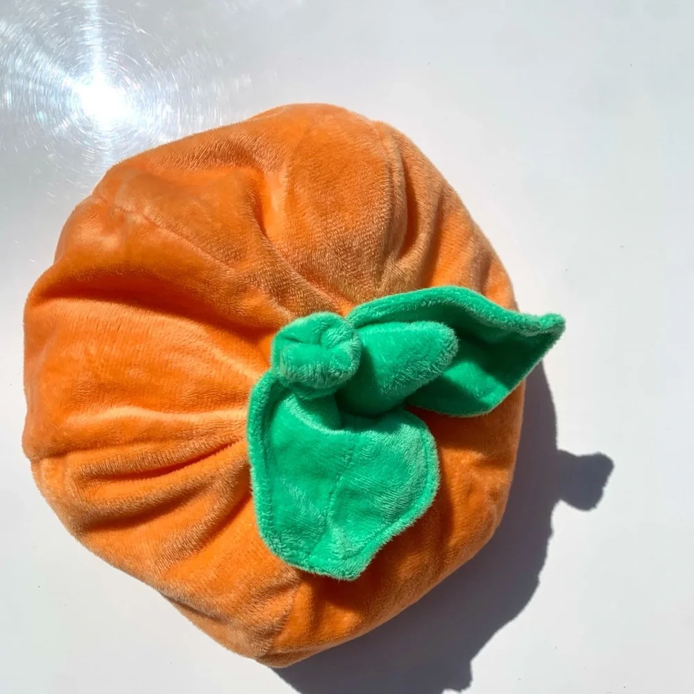 Pumpkin Plush Baby Costume - Orange Jack-o'-Lantern Size 12-18 Months - Picture 14 of 15